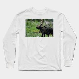 Smiling Moose Long Sleeve T-Shirt